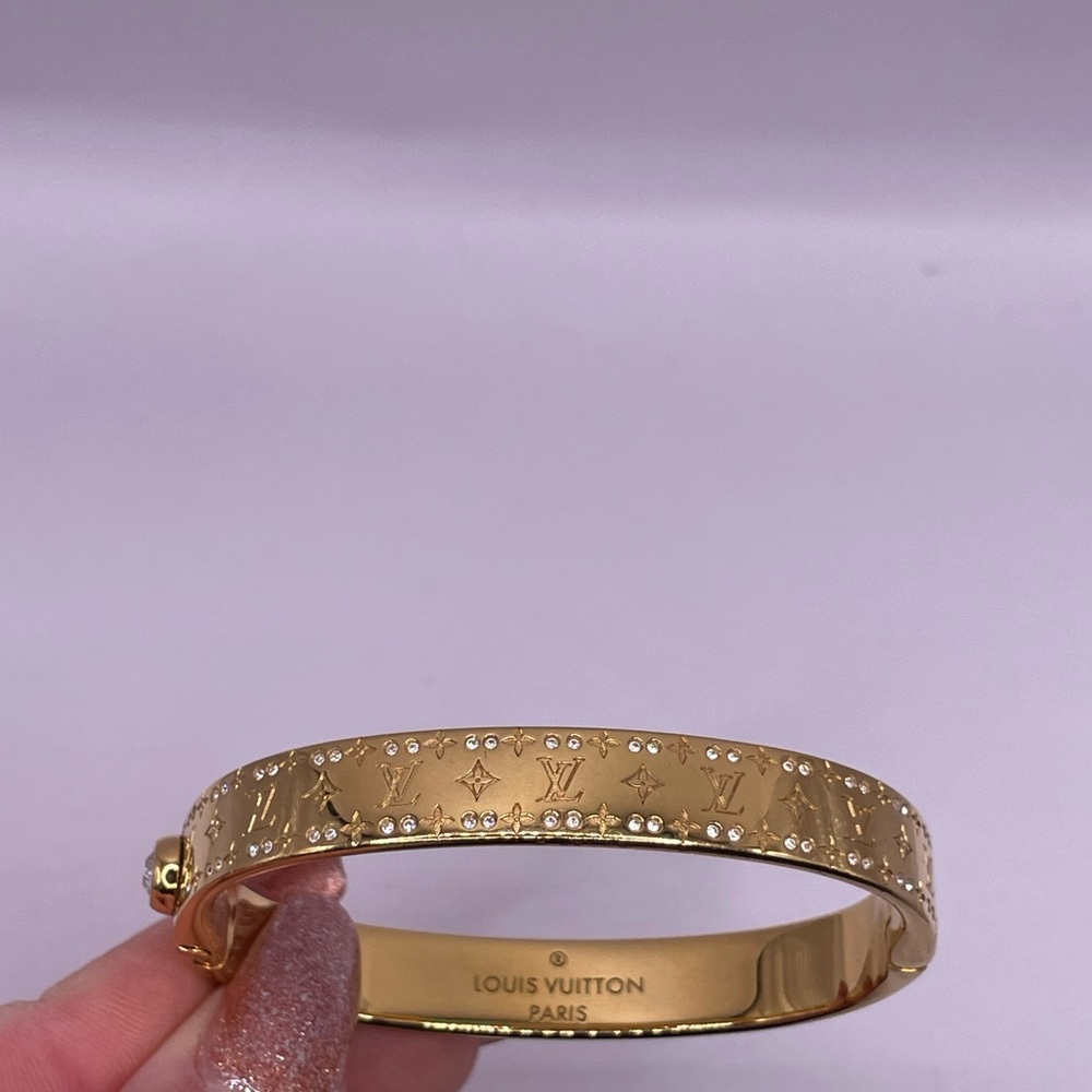 Louis Vuitton nanogram strass bracelet